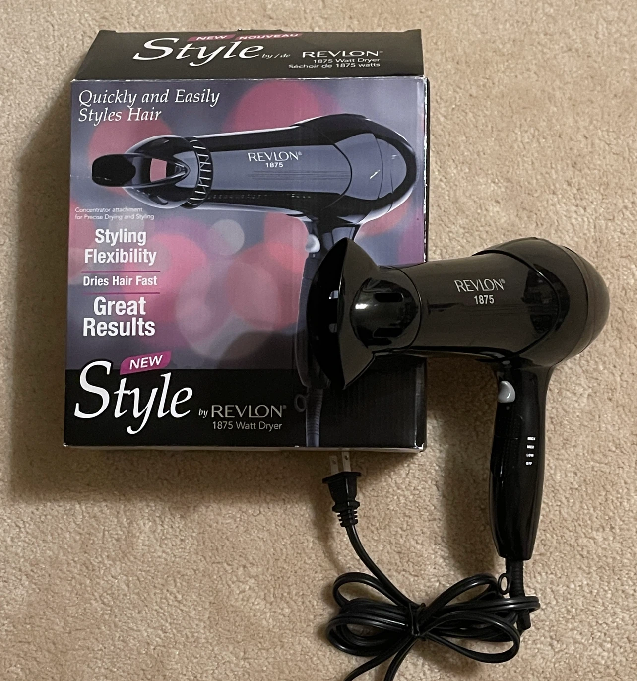 Revlon Style 1875 Watt Hair Dryer - photo 4