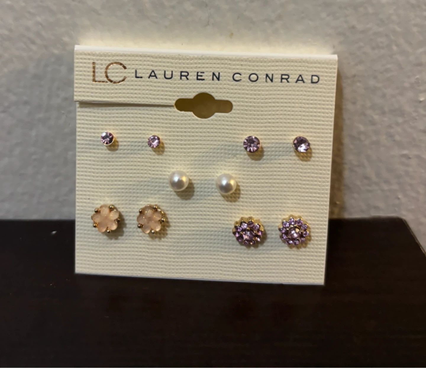NEW-Lauren Conrad 6-Pair Earring Set