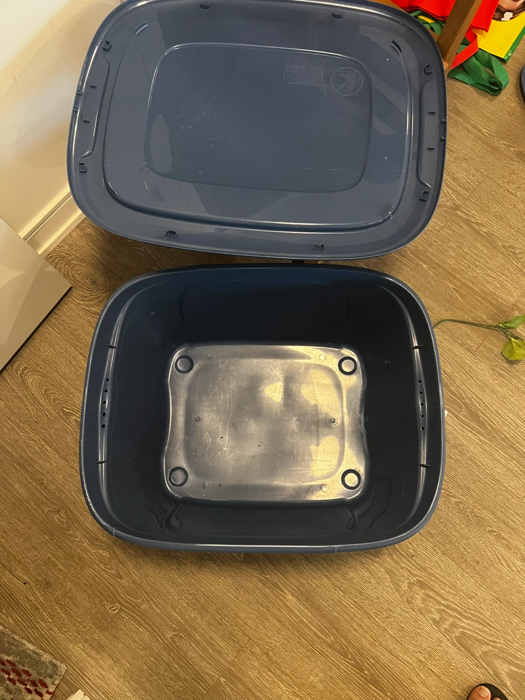 Plastic Storage Bin with Lid - photo 2