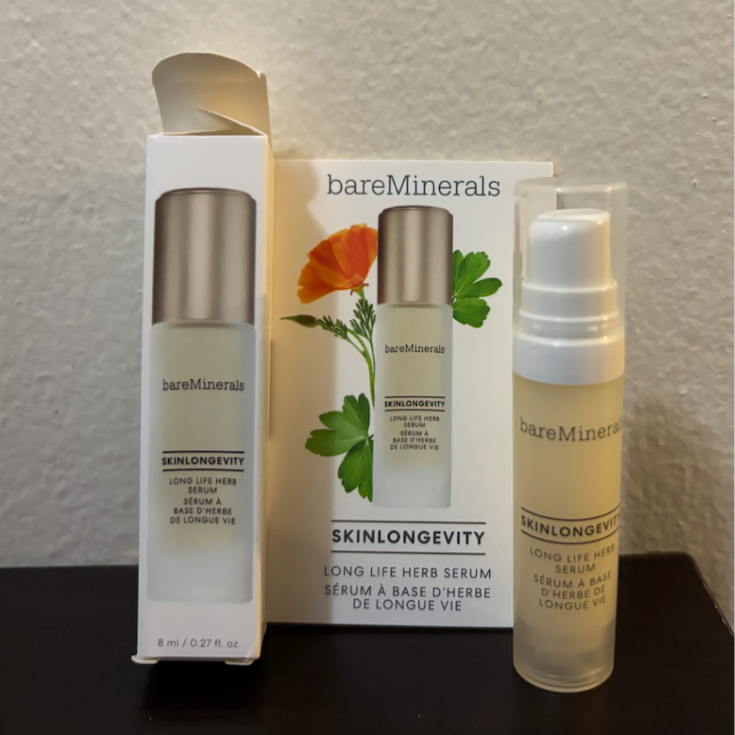 NEW-bareMinerals SKINLONGEVITY Long Life Herb Serum 8ml