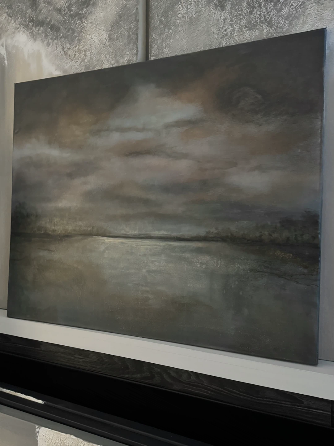 Original Hand-Painted Large Abstract Landscape Painting Wall Art - photo 3