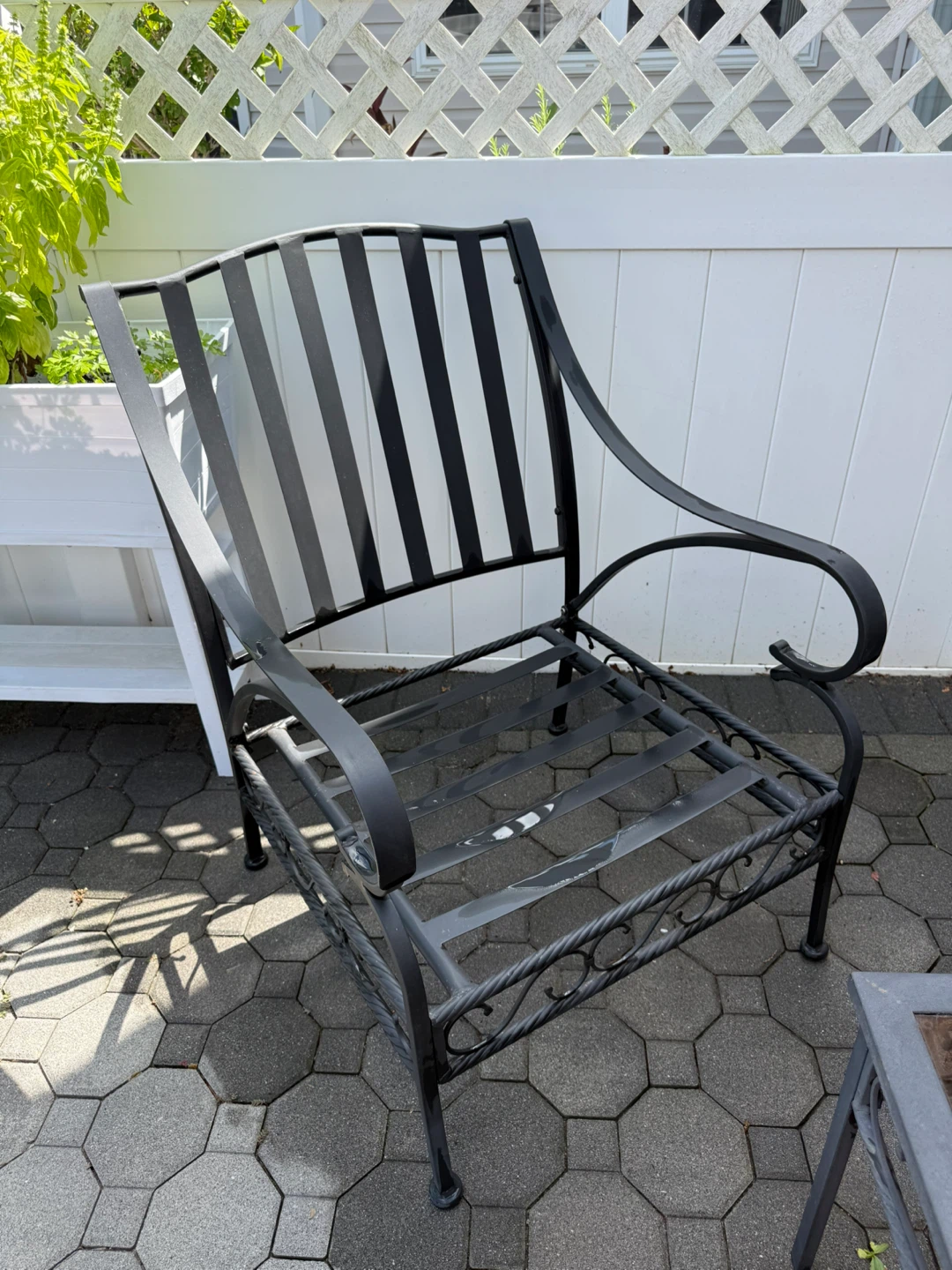 Black Iron Patio Furniture Set - photo 4