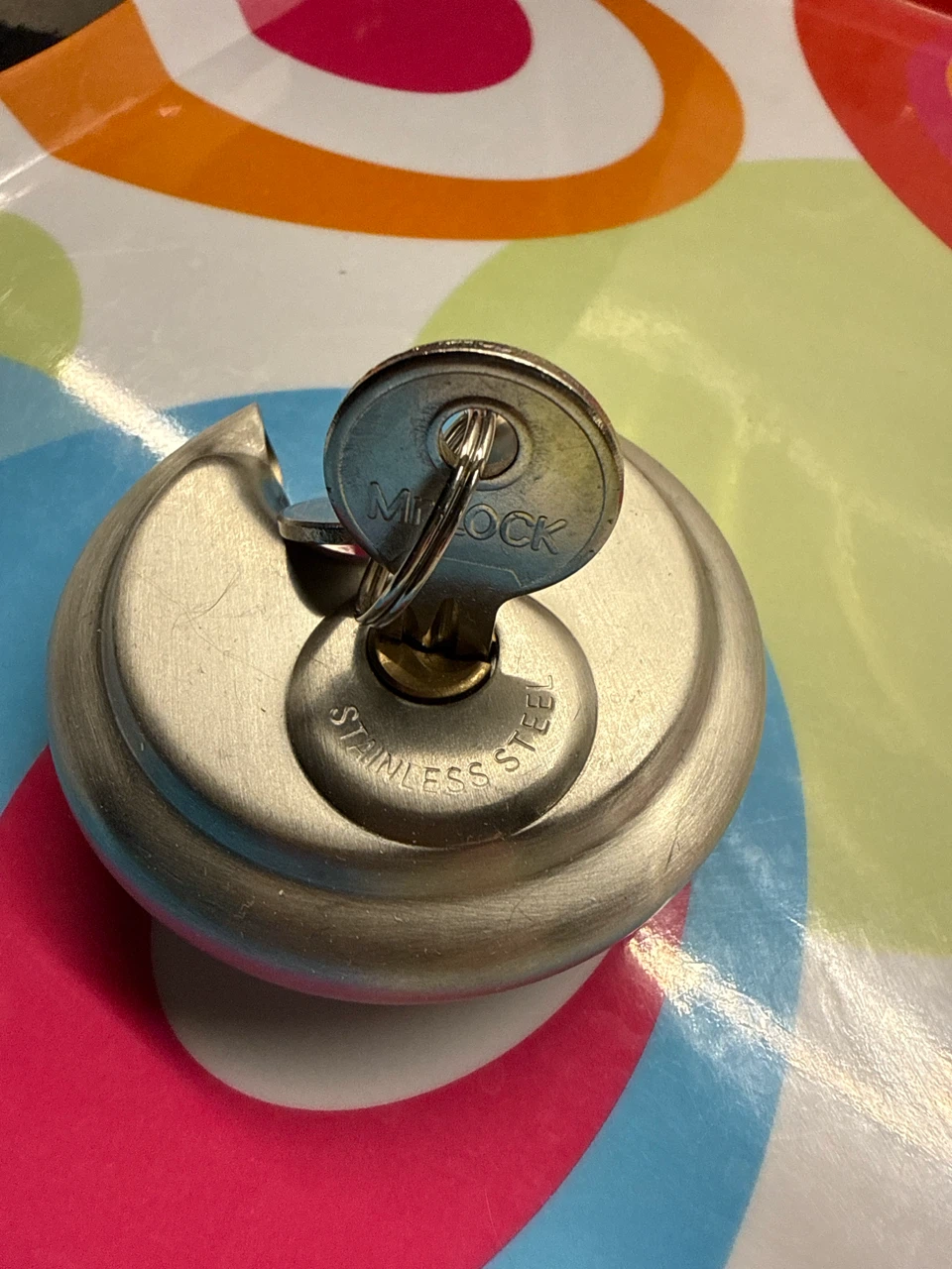 M-LOCK Stainless Steel Disc Lock with 2 Keys - photo 2