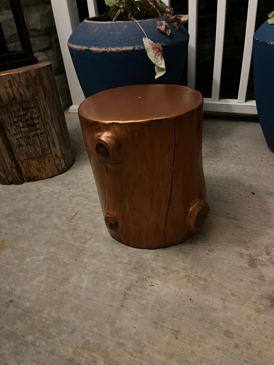 Wood stump side tables - photo 5