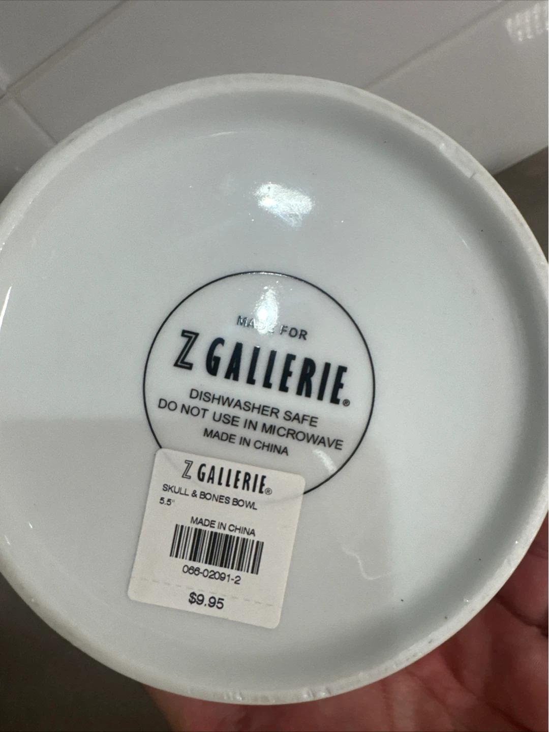 Lot two Z Gallerie Skull & Bones Bowl - photo 3