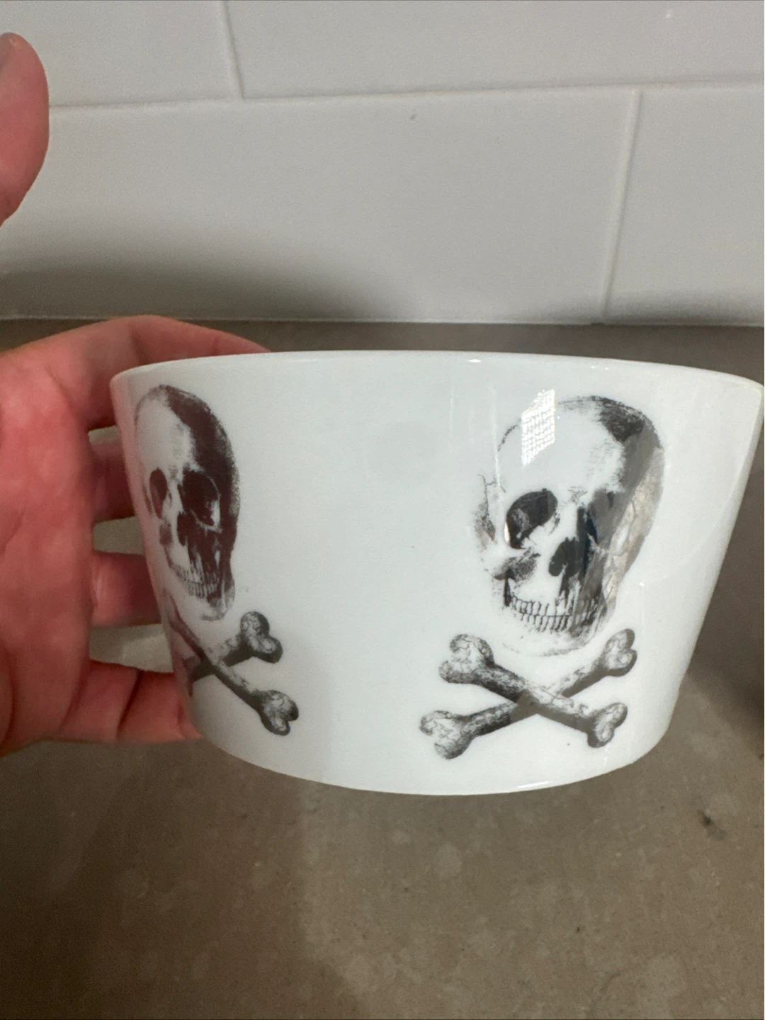 Lot two Z Gallerie Skull & Bones Bowl - photo 2