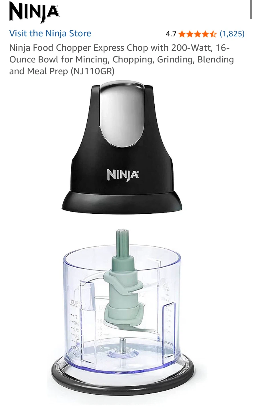 Ninja Food Chopper Express Chop NJ110GR