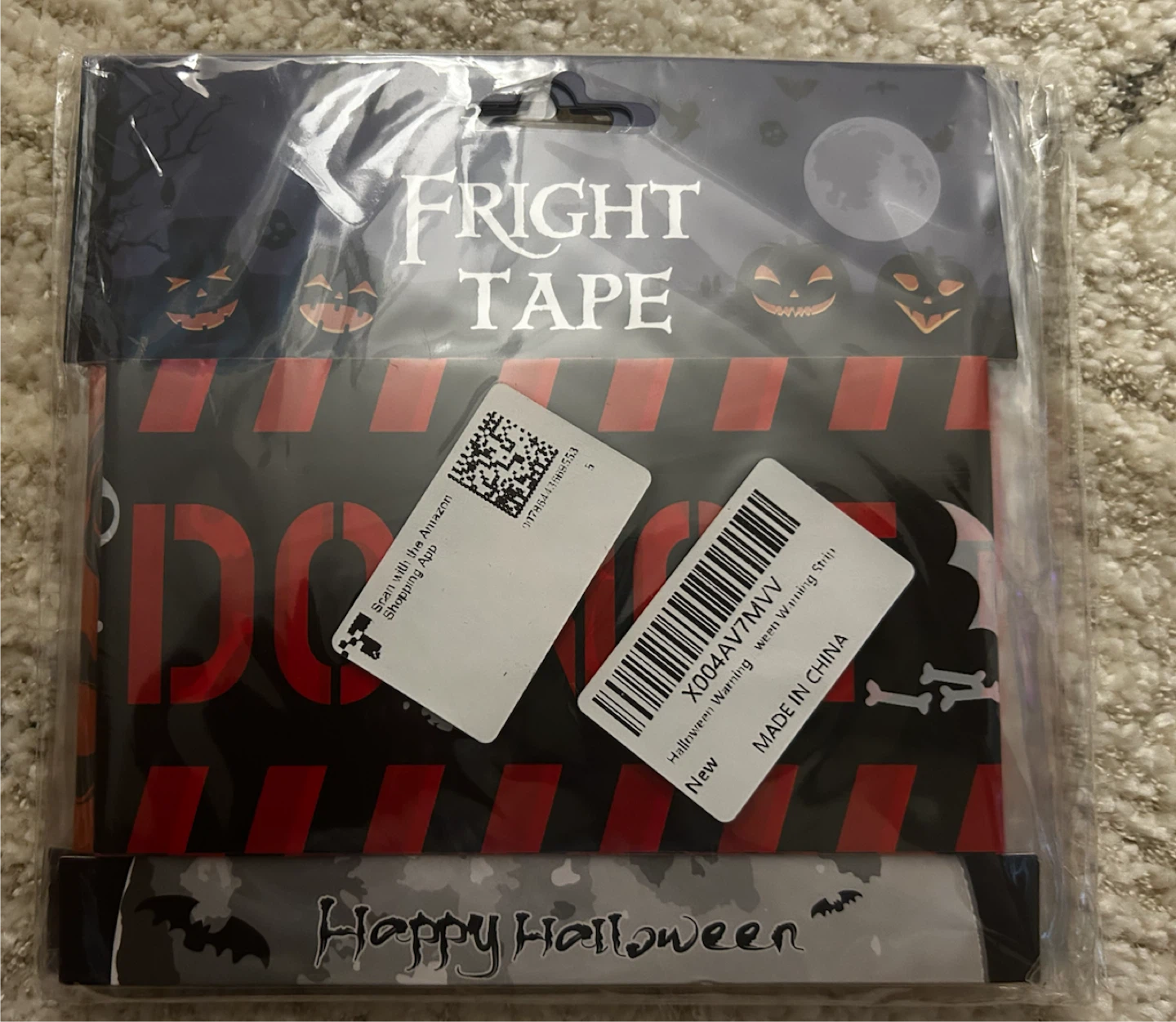 5 PCS Fright Tape Halloween Warning Tape Set - photo 2