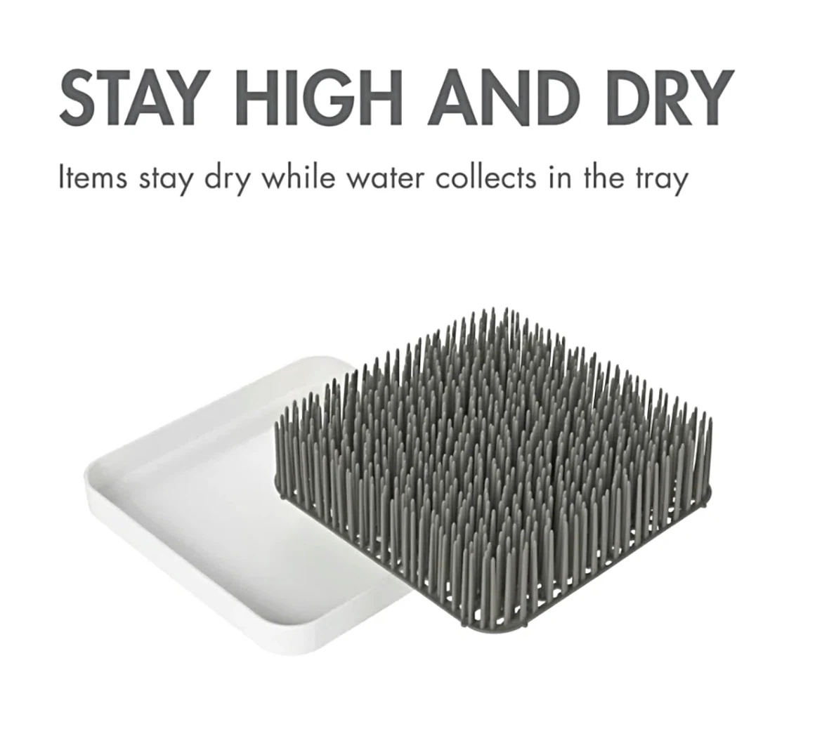 Boon Grass Countertop Drying Rack – Grey – Brand New - photo 5