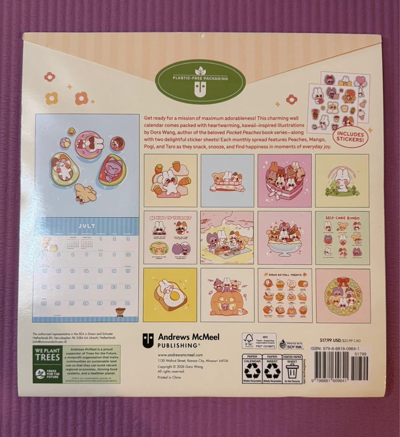 NEW✨2027 Wall Calendar with Stickers - photo 2