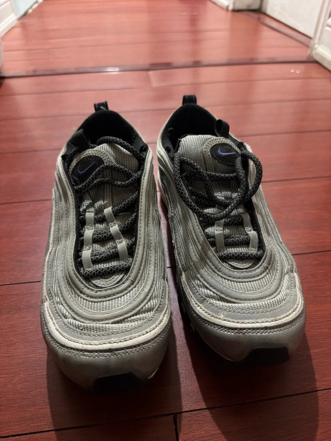 Nike Air Max 97 Grey and Purple Sneakers