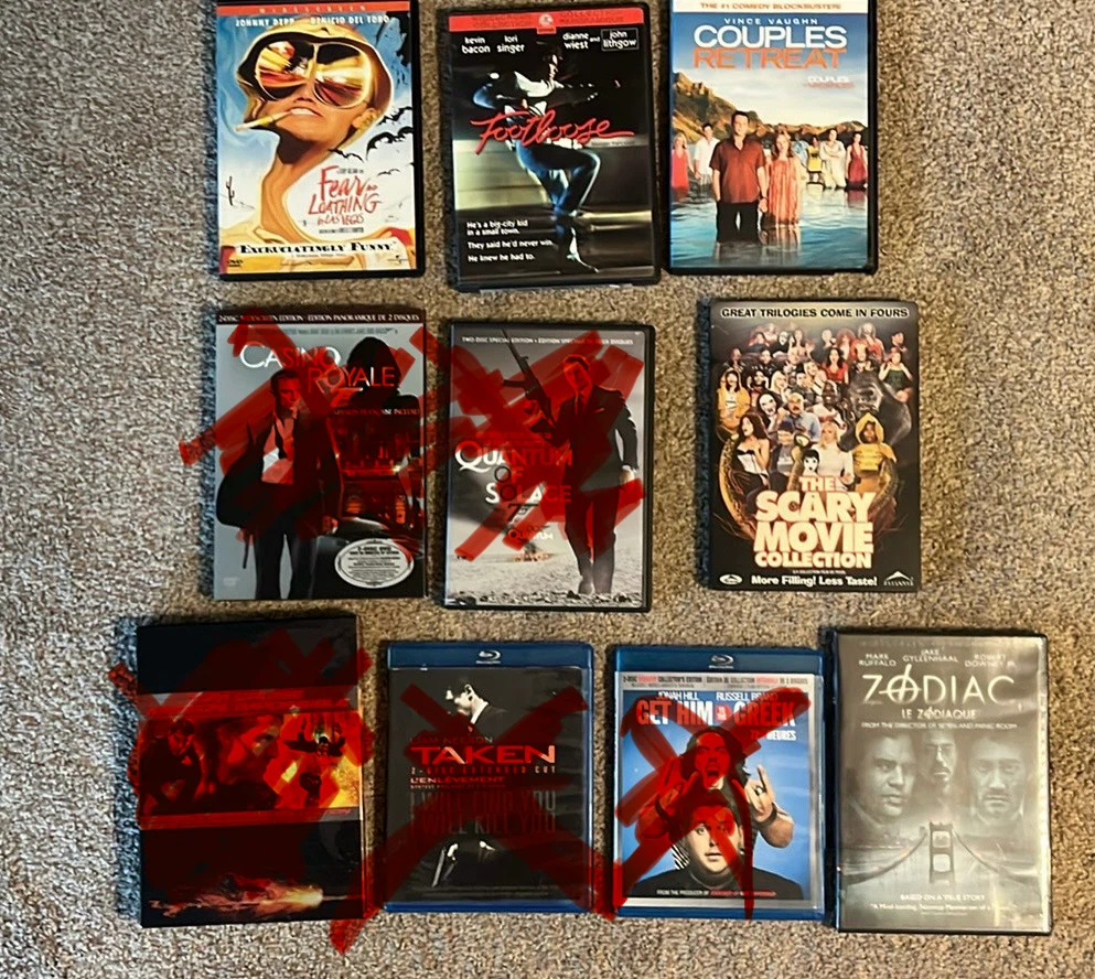 DVDs and Blu Ray Movies