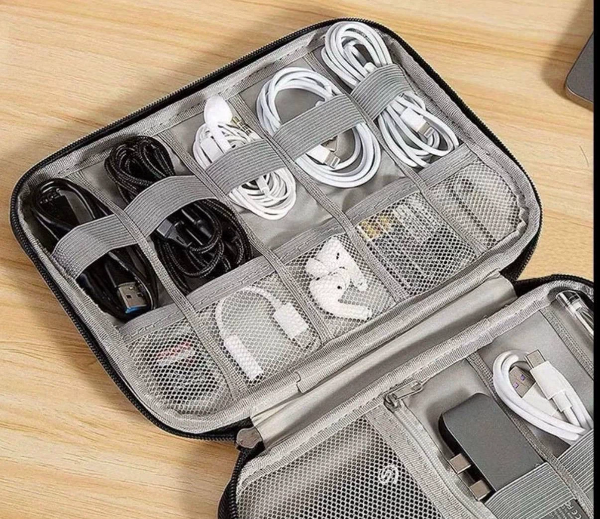 Travel Electronics Organizer Case – Red - photo 4