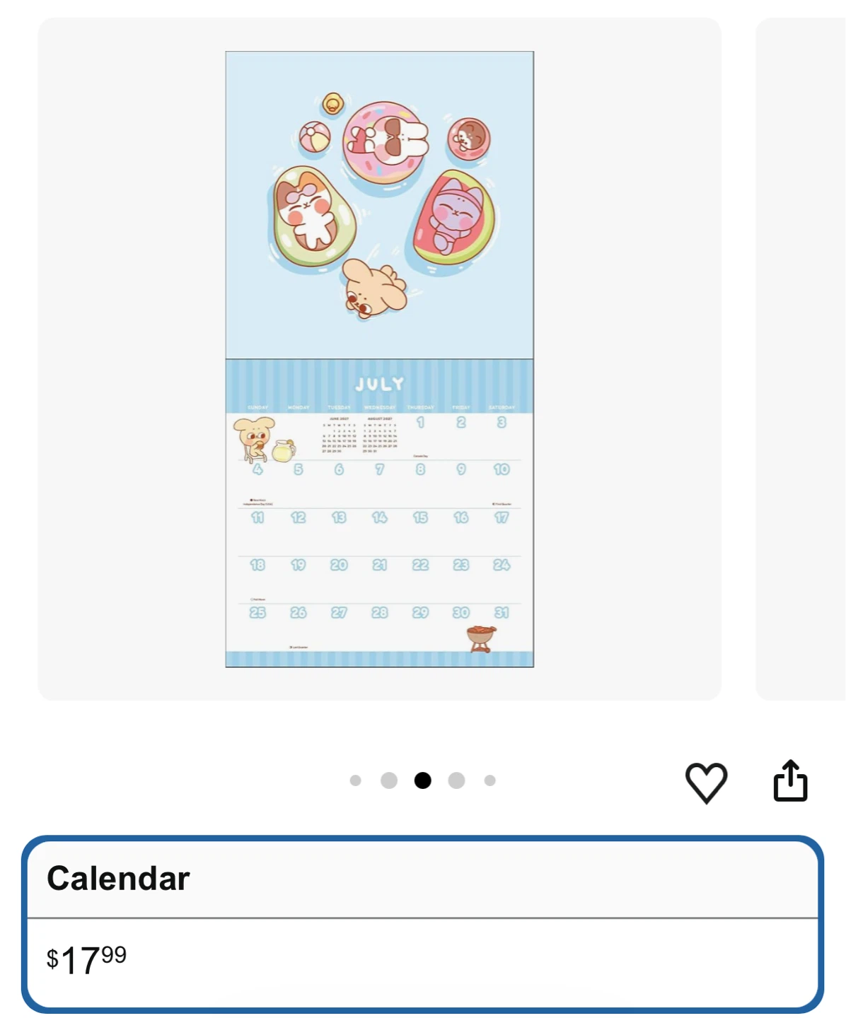 NEW✨2027 Wall Calendar with Stickers - photo 4