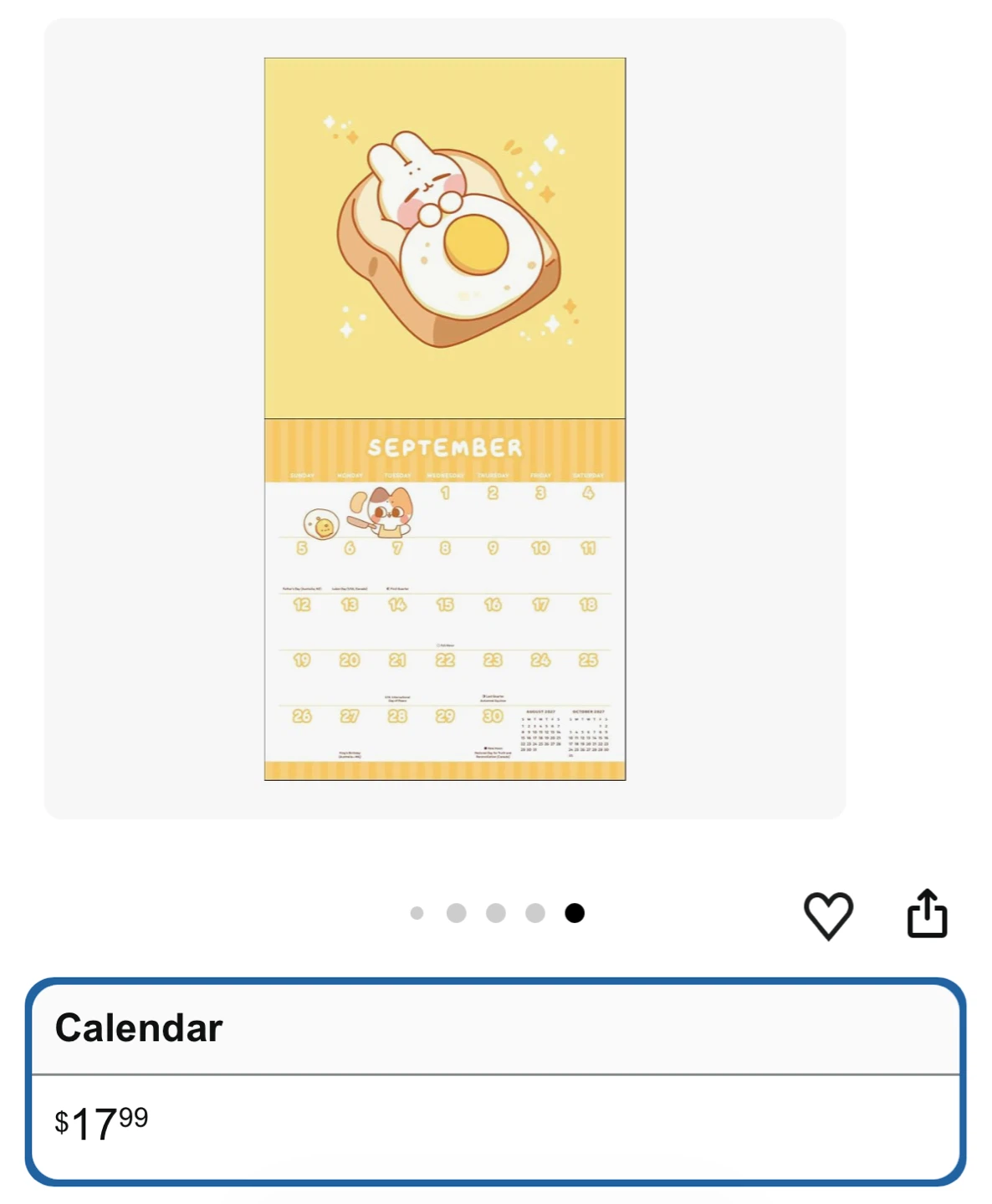 NEW✨2027 Wall Calendar with Stickers - photo 5