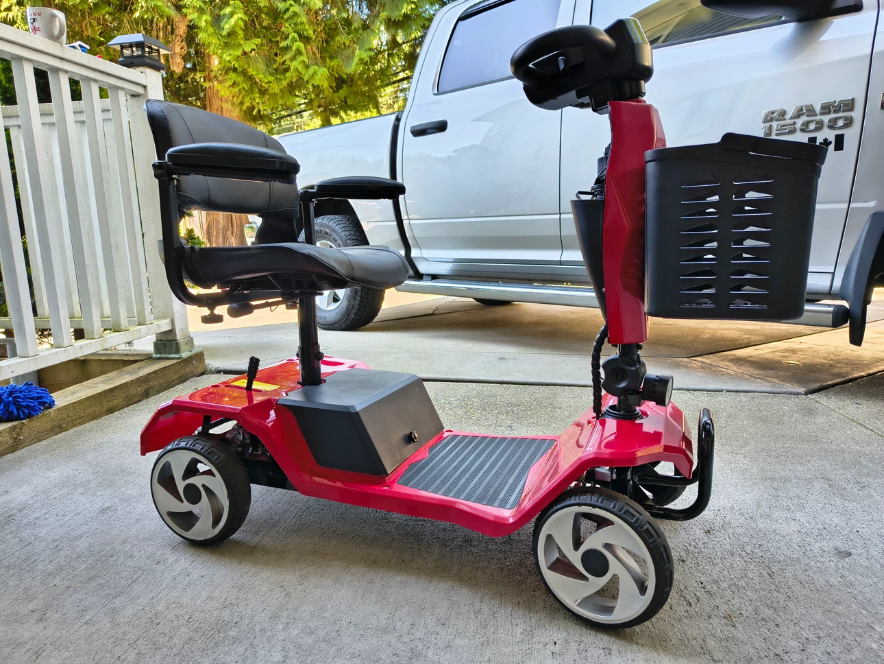 Red Mobility Scooter