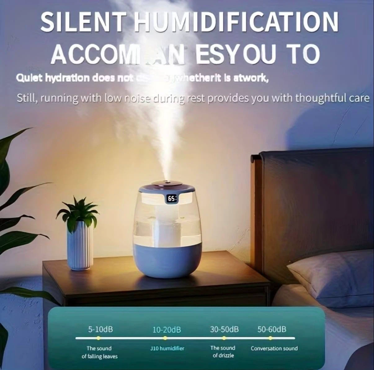 White Mini Mist Humidifier – Double Spray - photo 3