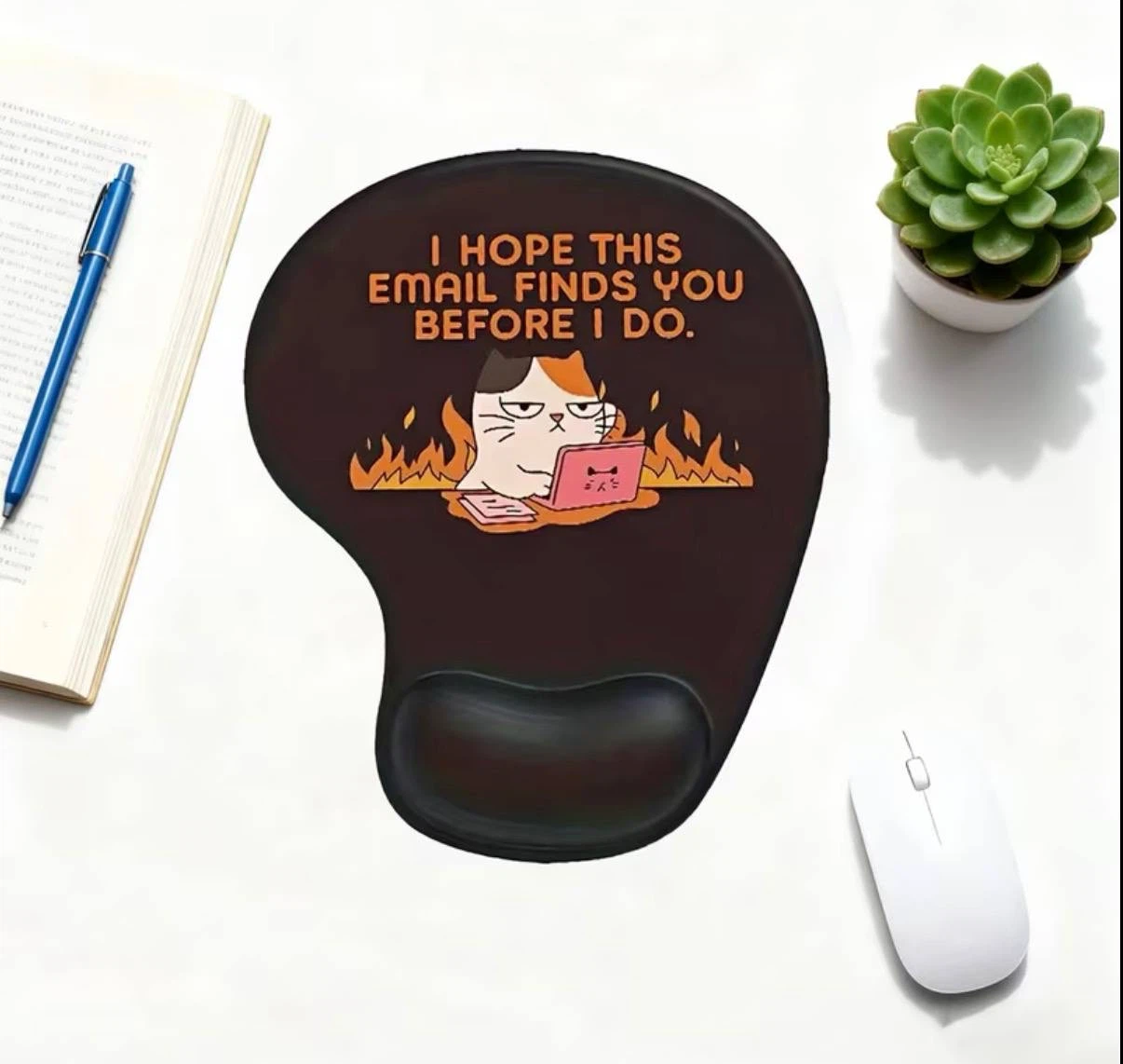 Funny Cat Mouse Pad with Wrist Rest - photo 4