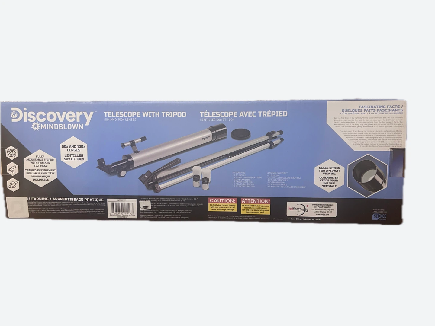 New in box Discovery Mindblown Telescope with Tripod - photo 2
