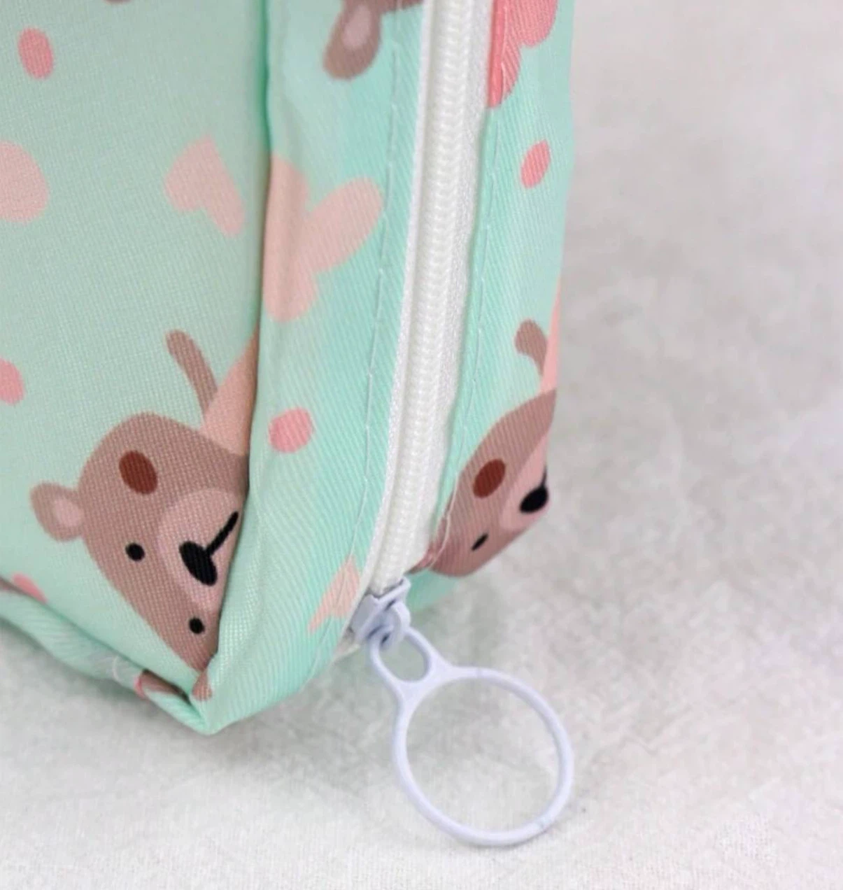Mini travel makeup bag , cosmetic / pads organizer - photo 3