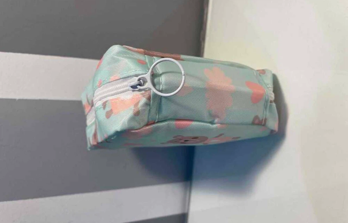 Mini travel makeup bag , cosmetic / pads organizer - photo 5