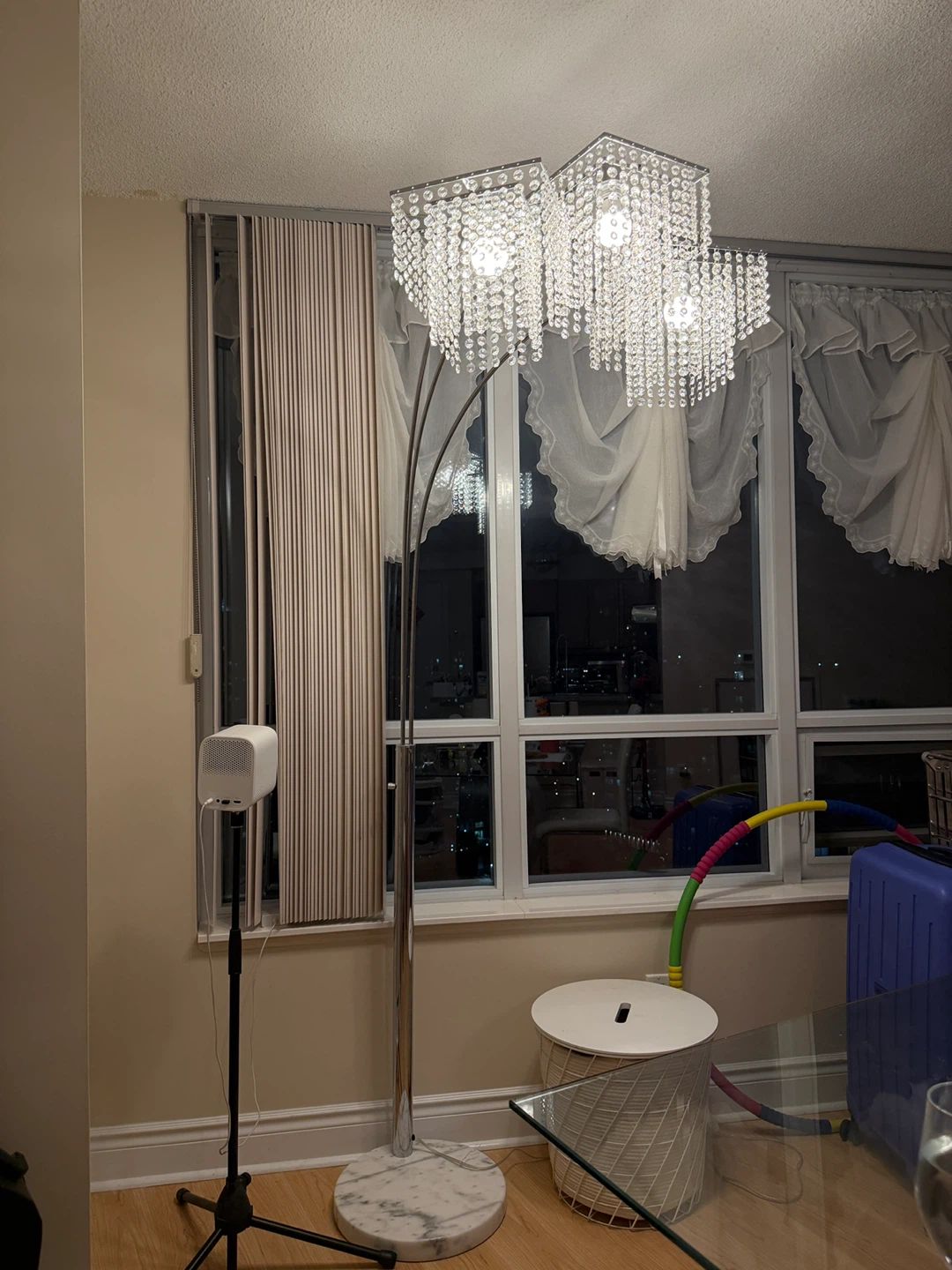Crystal Chandelier Floor Lamp