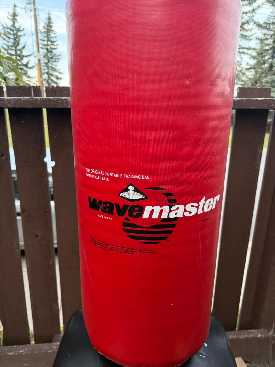 Wavemaster Red Punching Bag with Water Filled Base - photo 3