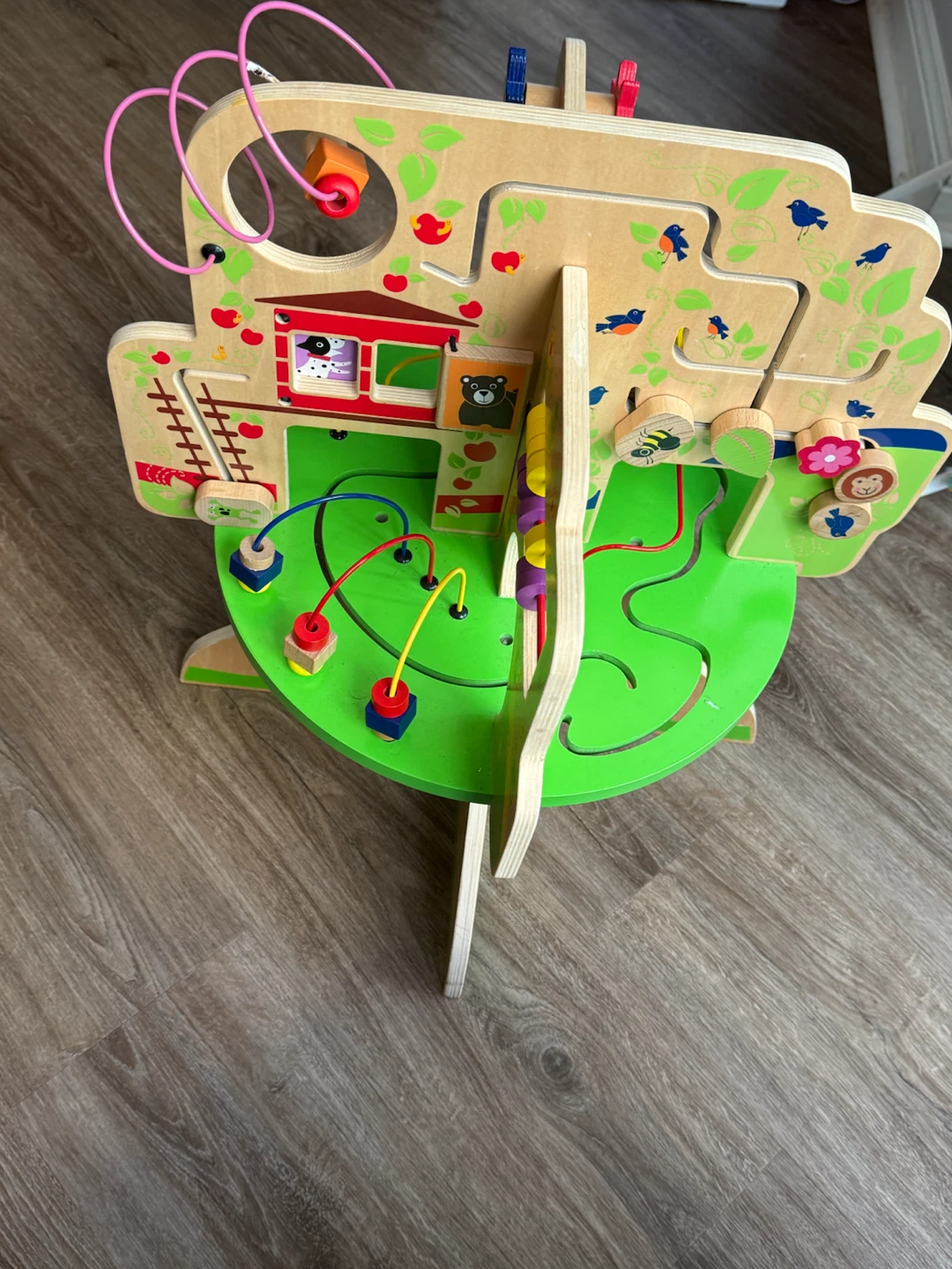 Wooden Activity Cube Bead Toy
