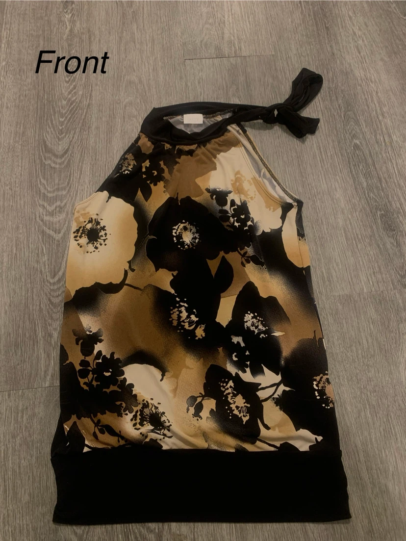 Suzy Shier floral halter top
