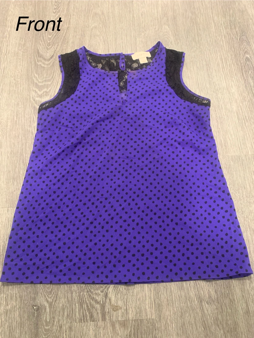 Polka Dot Lace Trim Top XXSP - photo 2