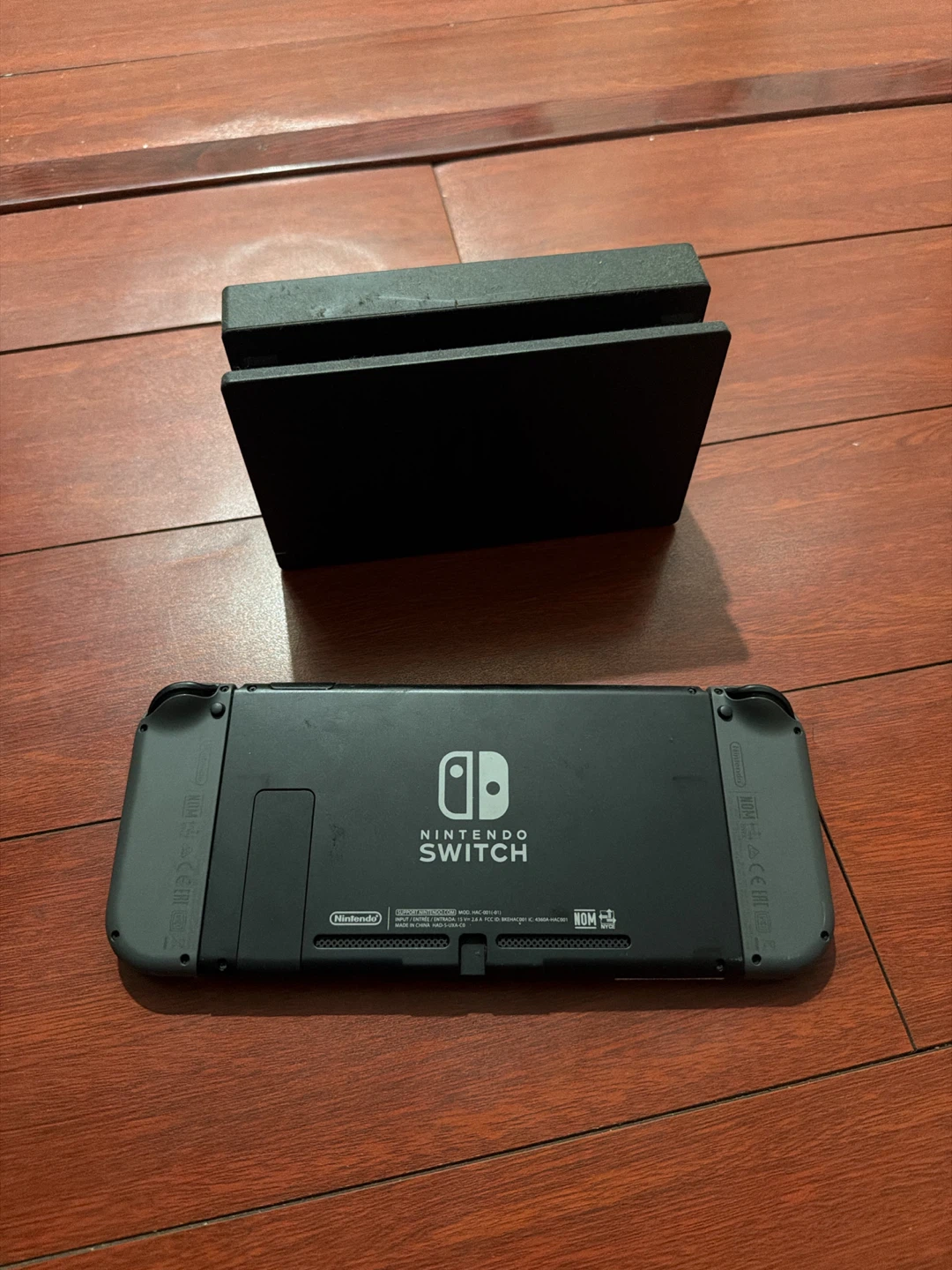 Nintendo Switch console with Grey Joy-Cons and dock - photo 3