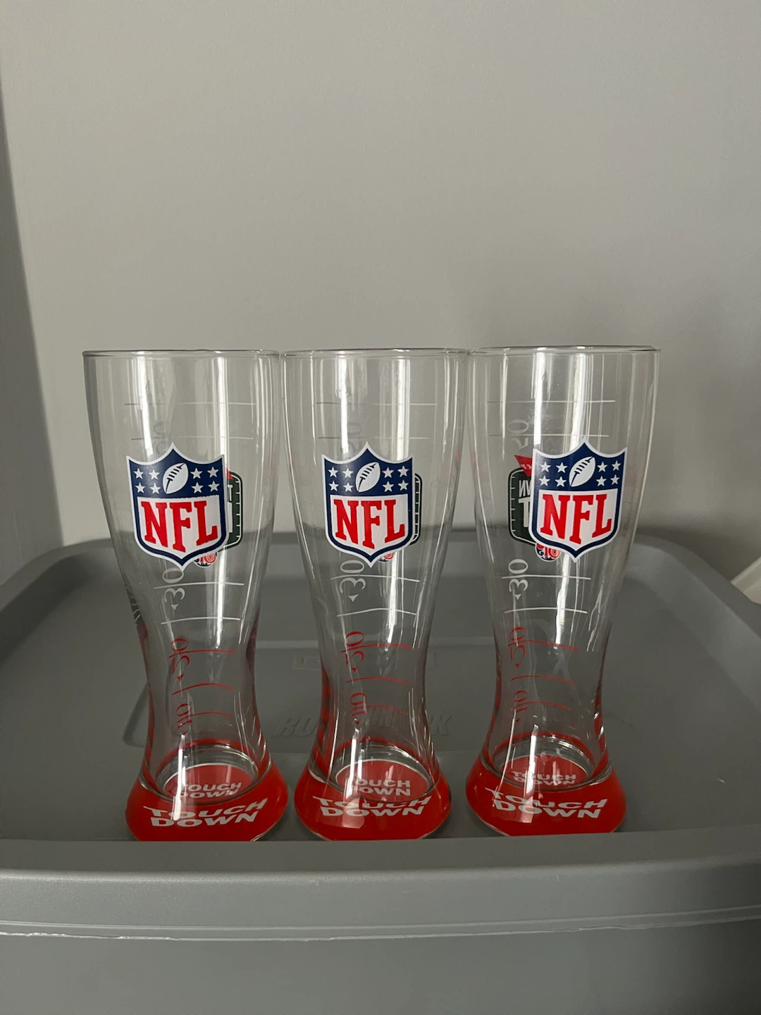 Budweiser NFL Touchdown Glasses
