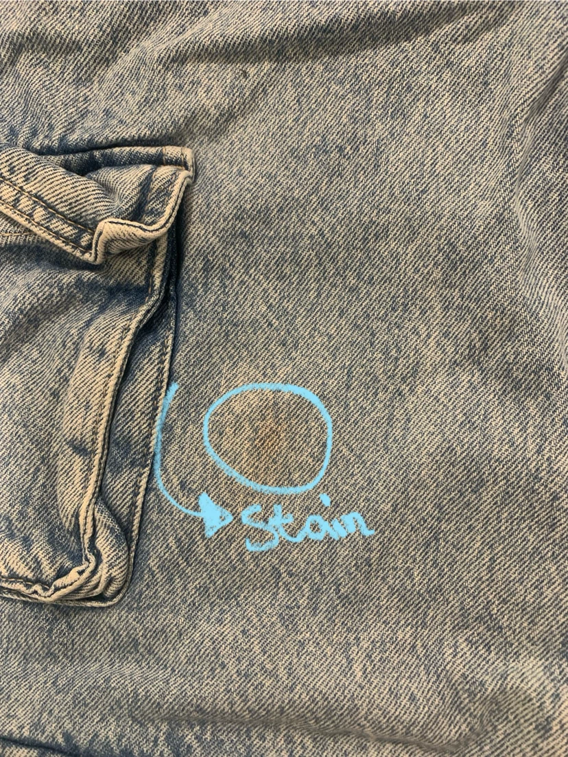 GARAGE DENIM Light Wash Cargo Jeans - photo 3