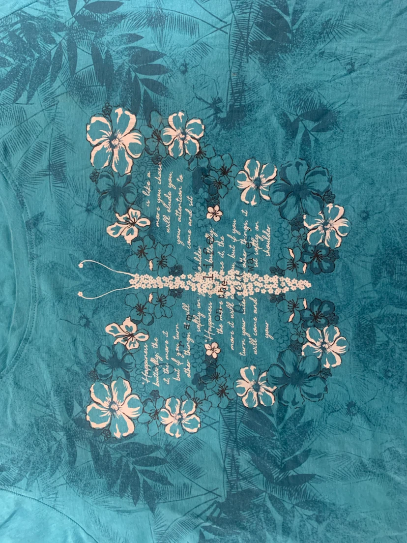 Northern Reflections Blue Butterfly T-Shirt XXL