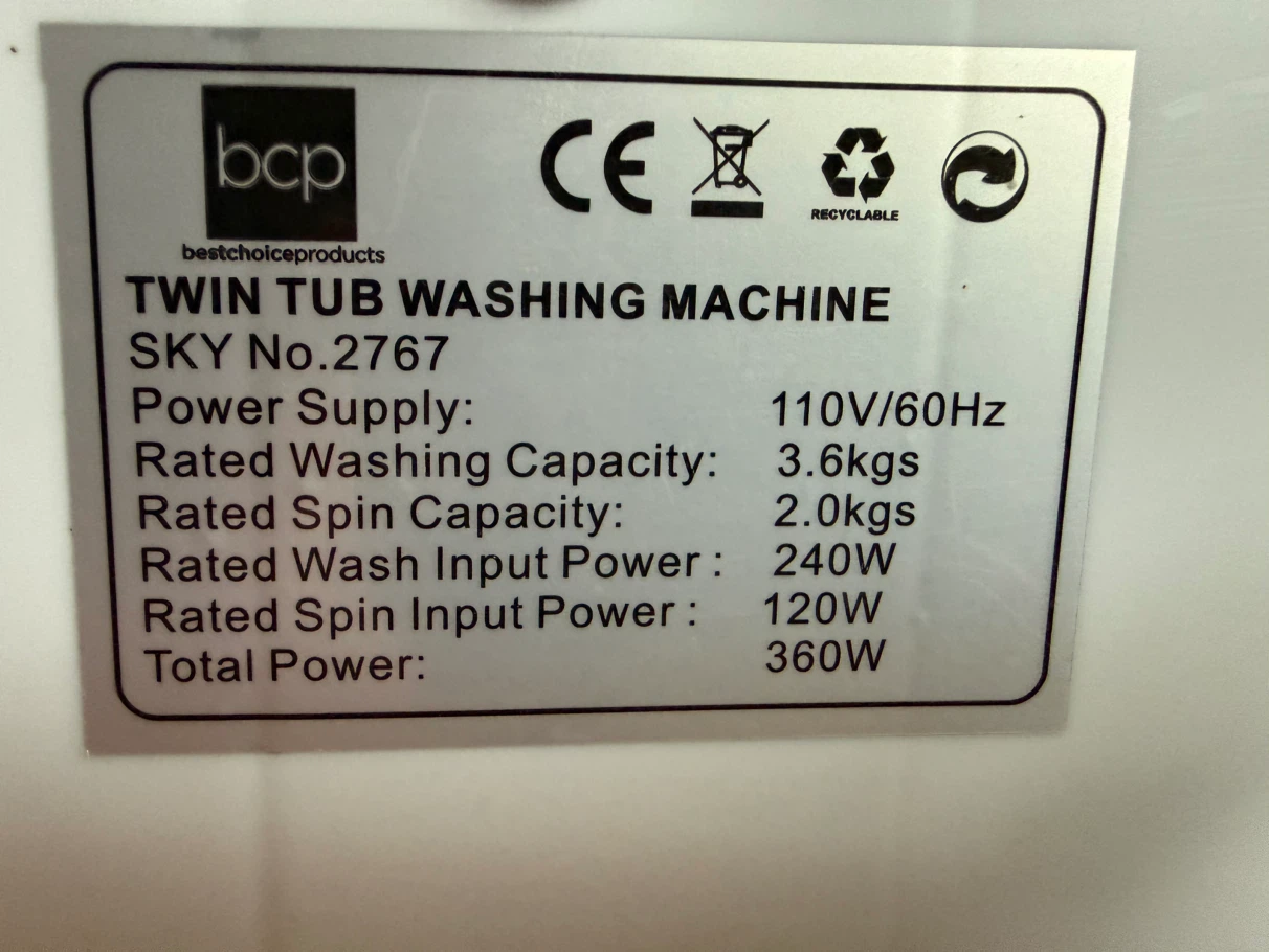 Twin Tub Washing Machine - photo 4