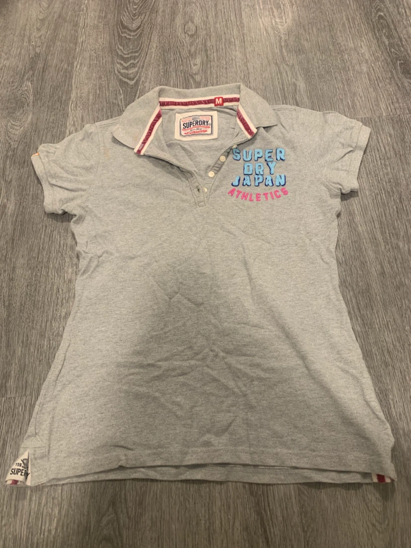 Superdry Japan Athletics Polo Shirt - Grey - Size M - photo 2
