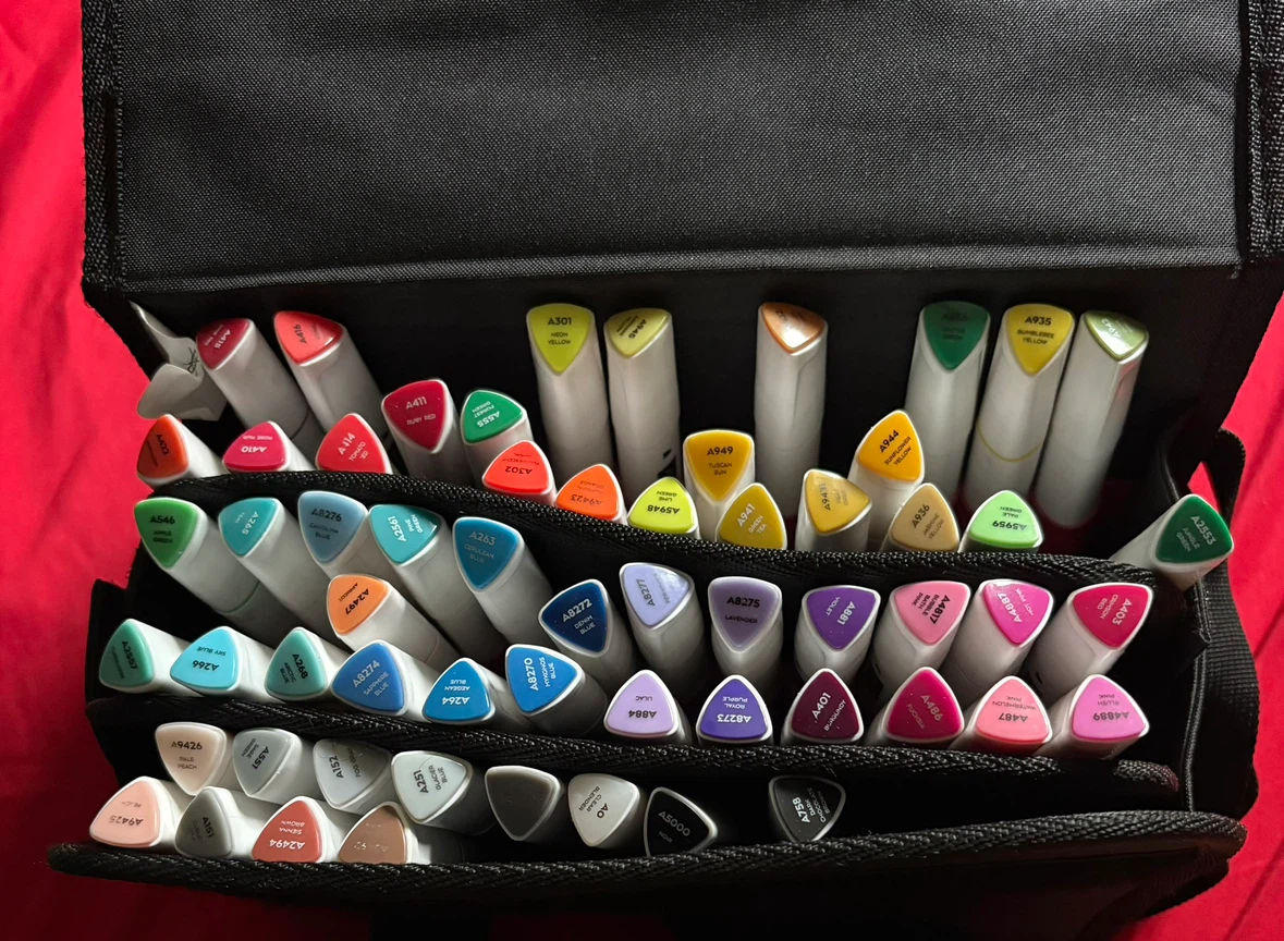 Arteza Everblend 60 Count Art Marker Set with Case - photo 3