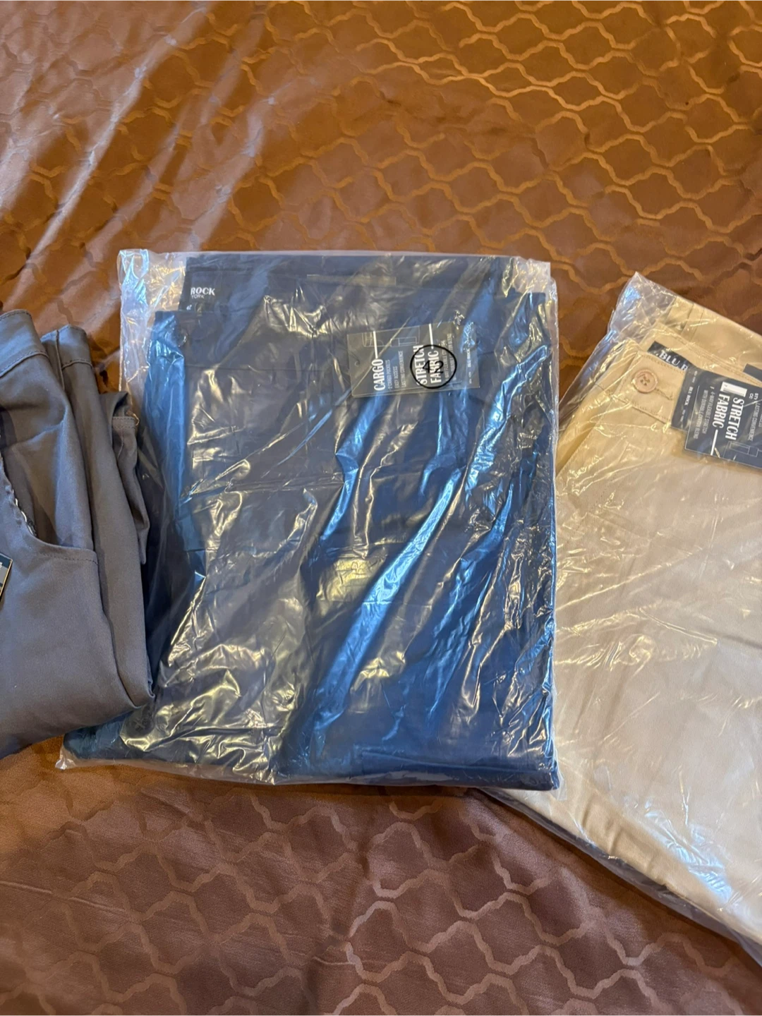 3pc Flex Start cargo pants in gray, black & beige - photo 3
