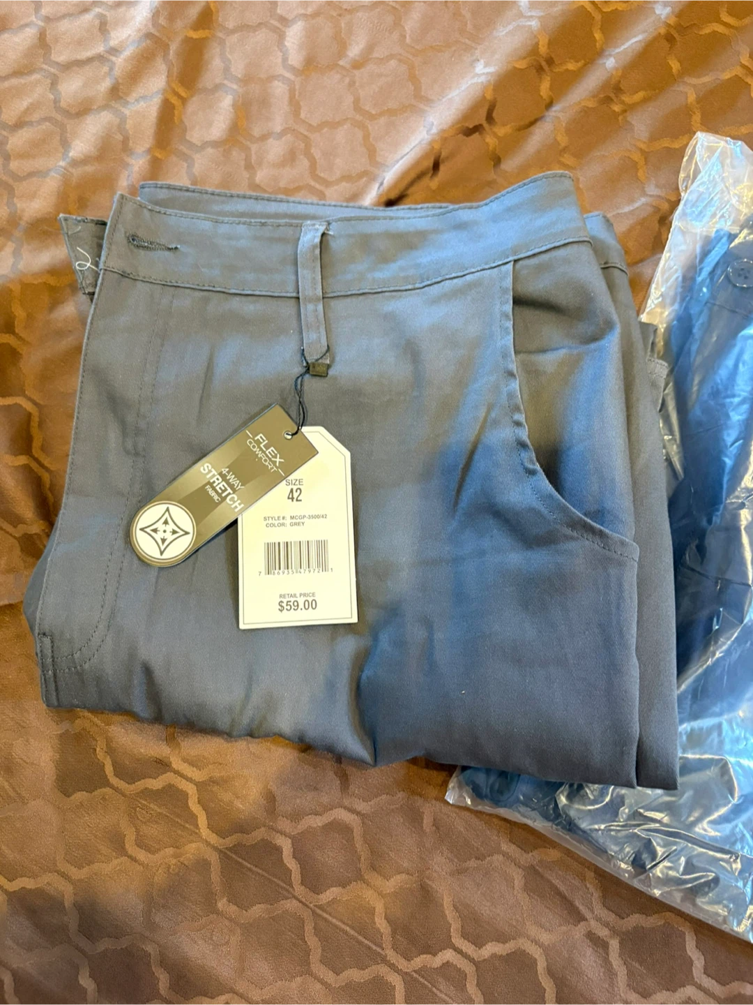 3pc Flex Start cargo pants in gray, black & beige - photo 4