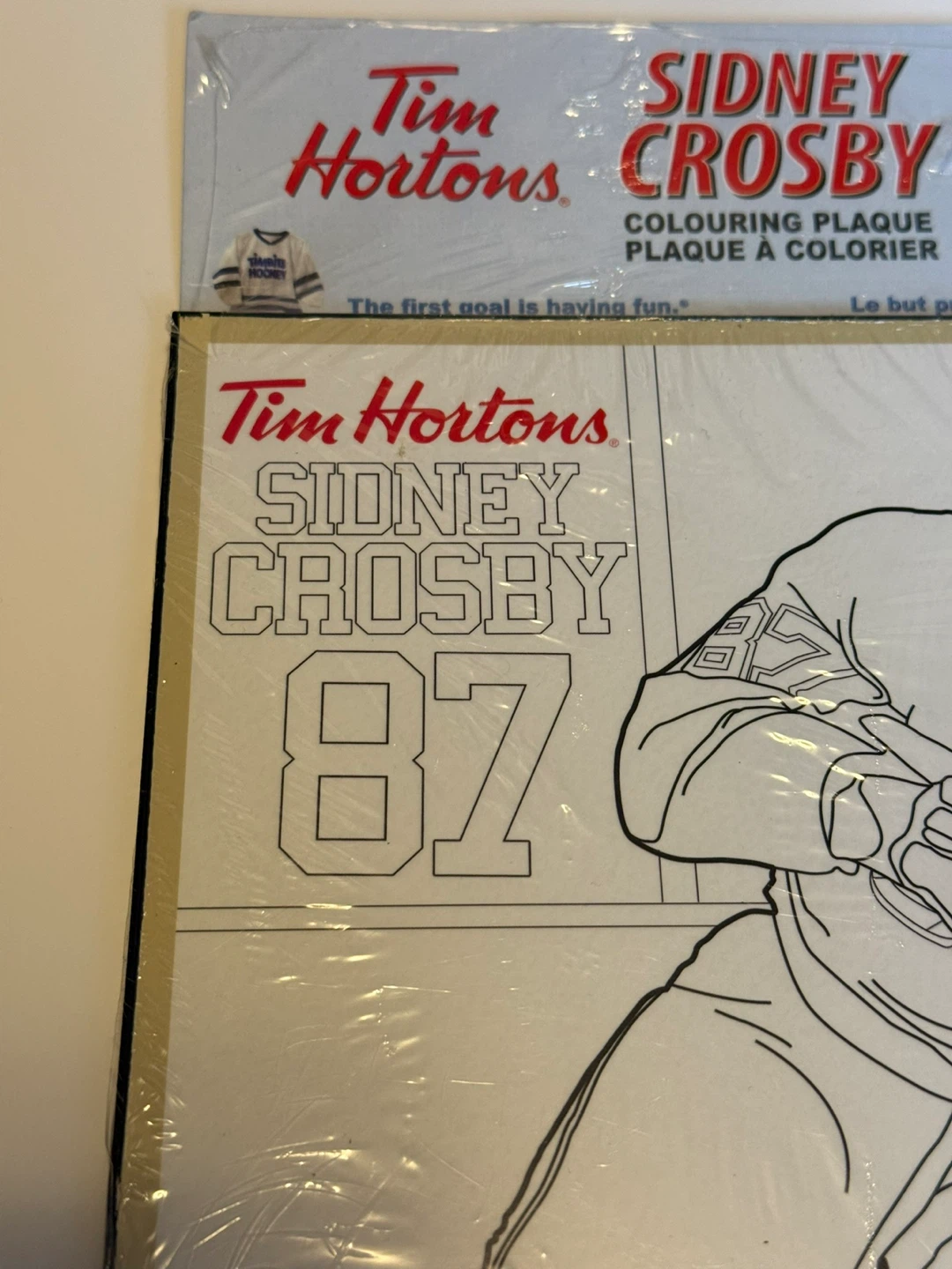 2012 Tim Hortons Sidney Crosby Colouring Plaque - photo 3