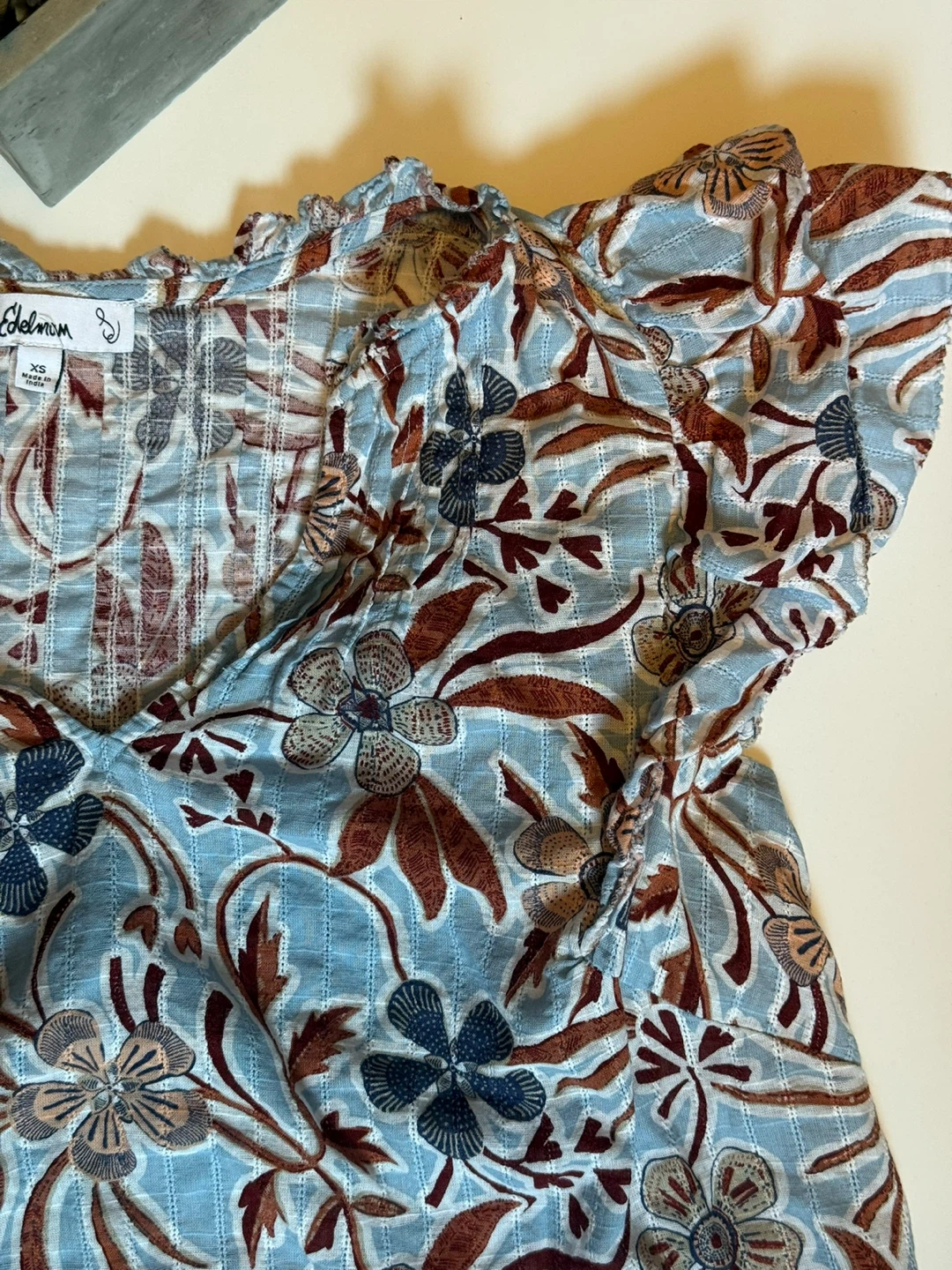 Floral Ruffle Top - photo 2