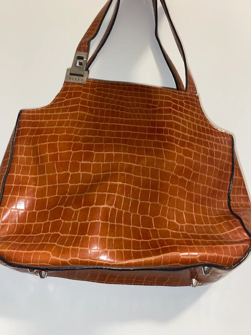Guess Crocodile Embossed Shoulder Bag - photo 2