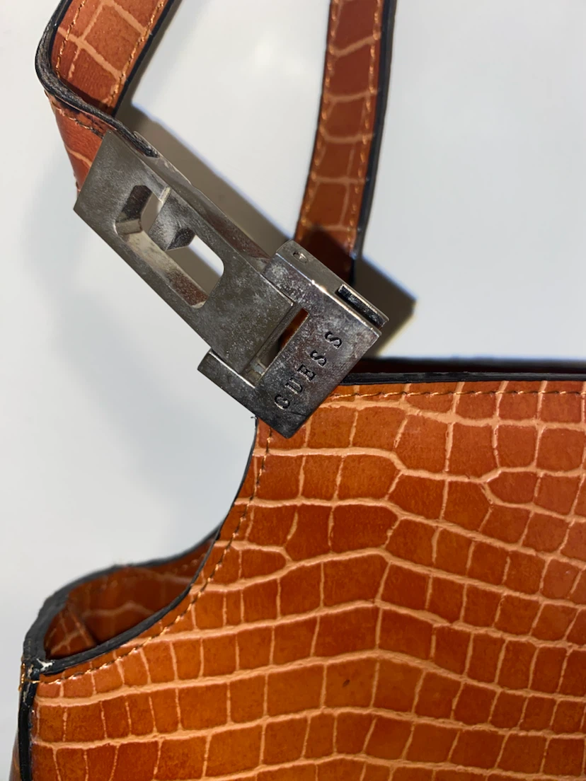Guess Crocodile Embossed Shoulder Bag - photo 4