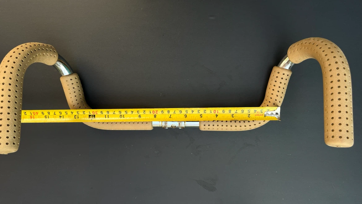 Bicycle Handlebars with Perforated Tan Grips - photo 2