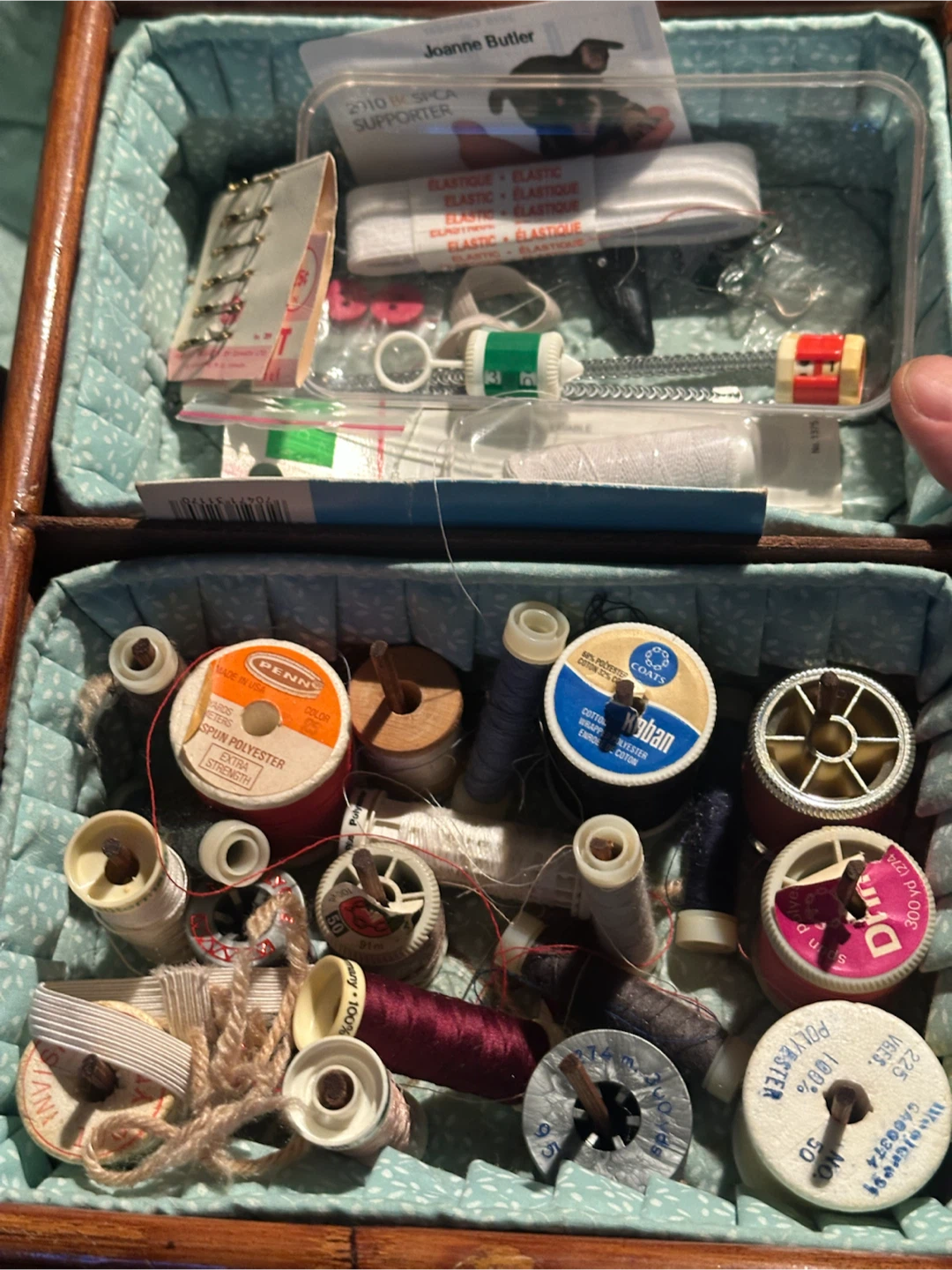 Large funky loaded sewing box - photo 4