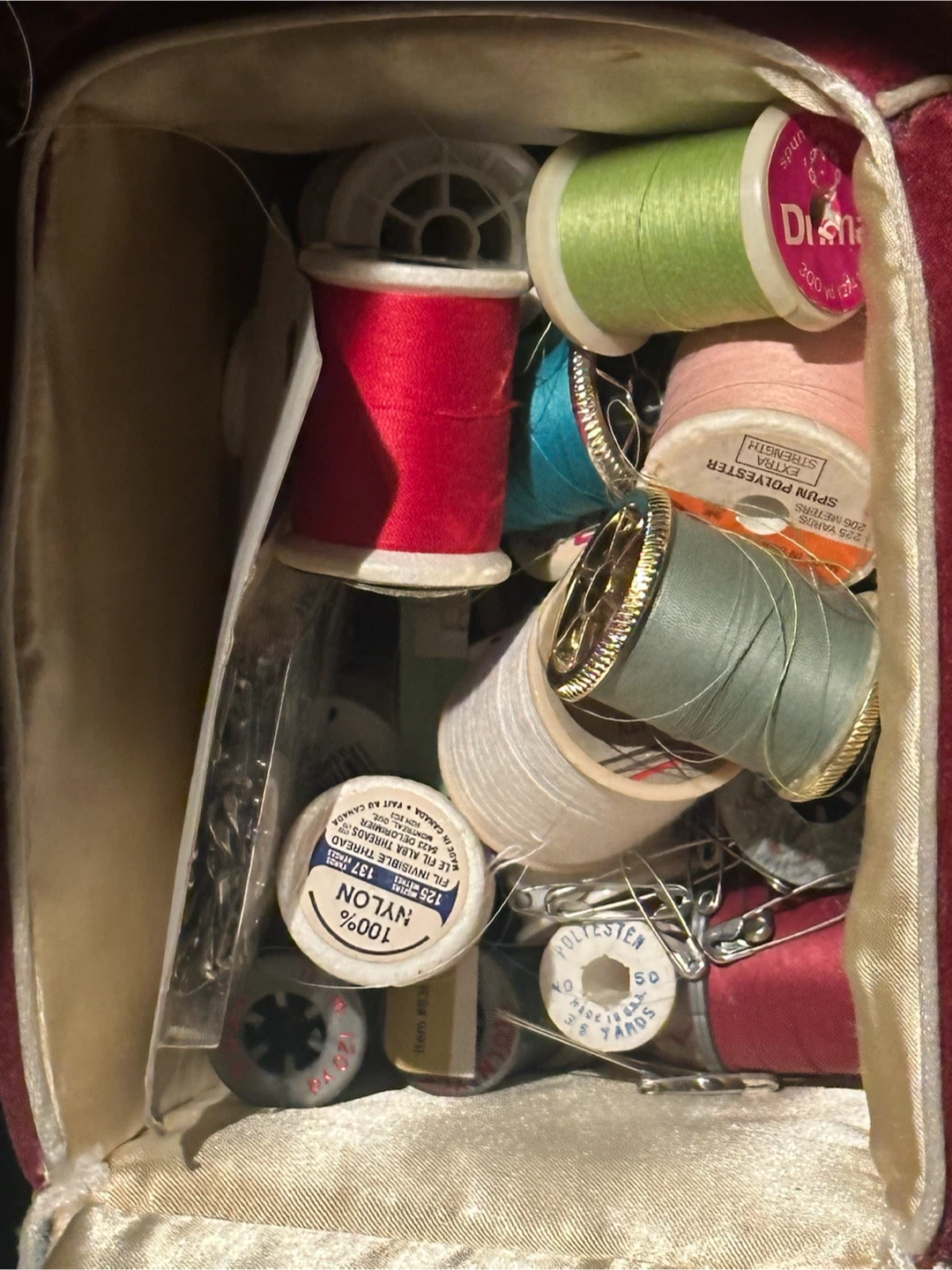 Large funky loaded sewing box - photo 5