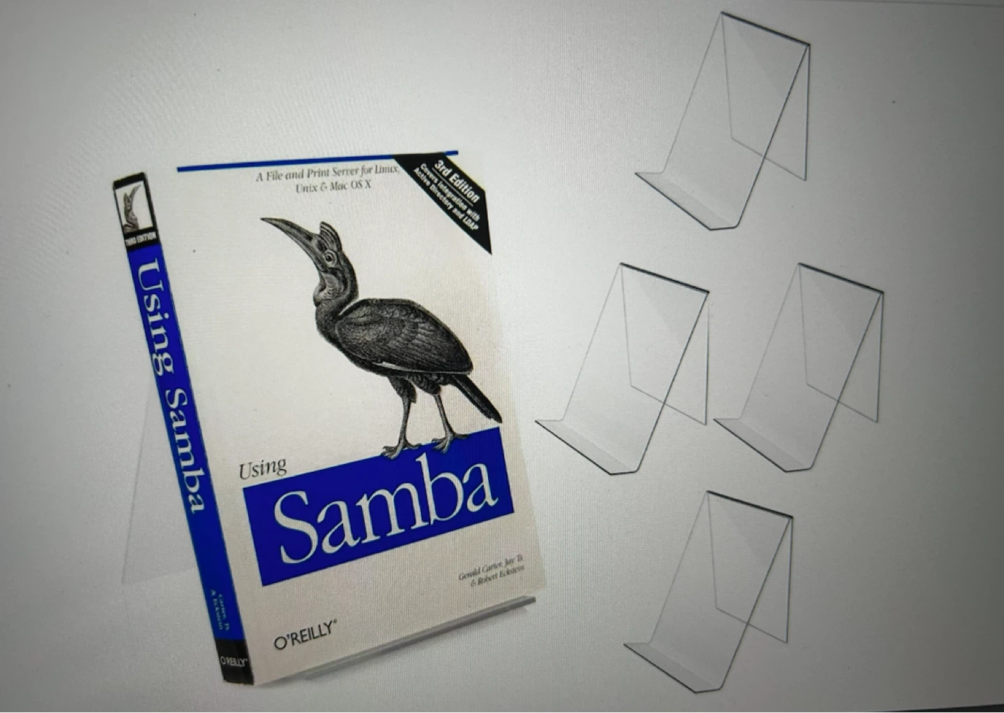 5 Acrylic Display Stands for Books/Tablets