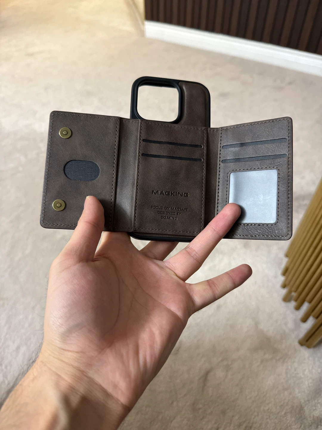 MagKing Leather Wallet Phone Case 16 pro - photo 2
