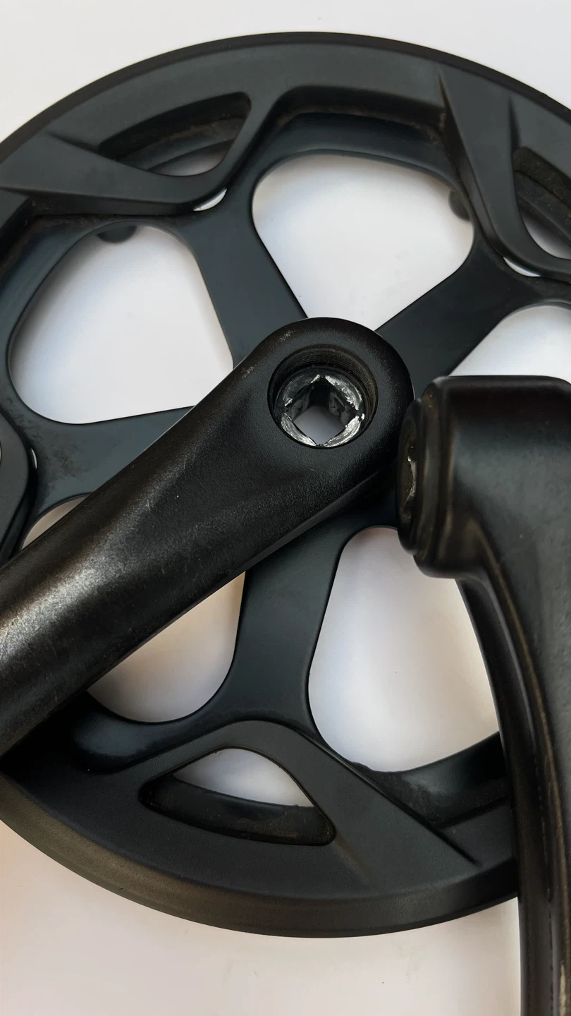 Black Bicycle Crankset with Pedals - photo 4