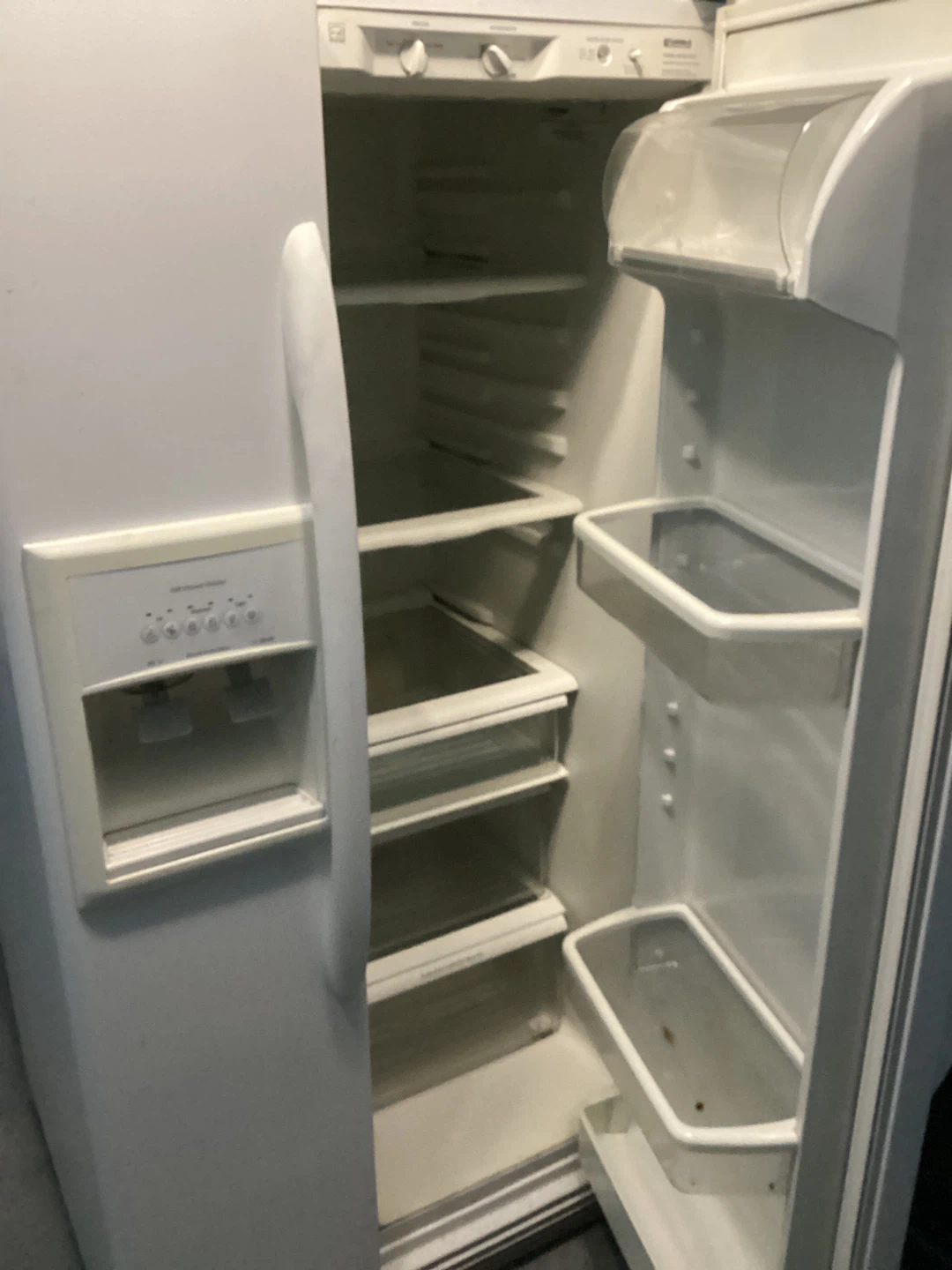 White Side-by-Side Refrigerator with Water Dispenser - photo 4